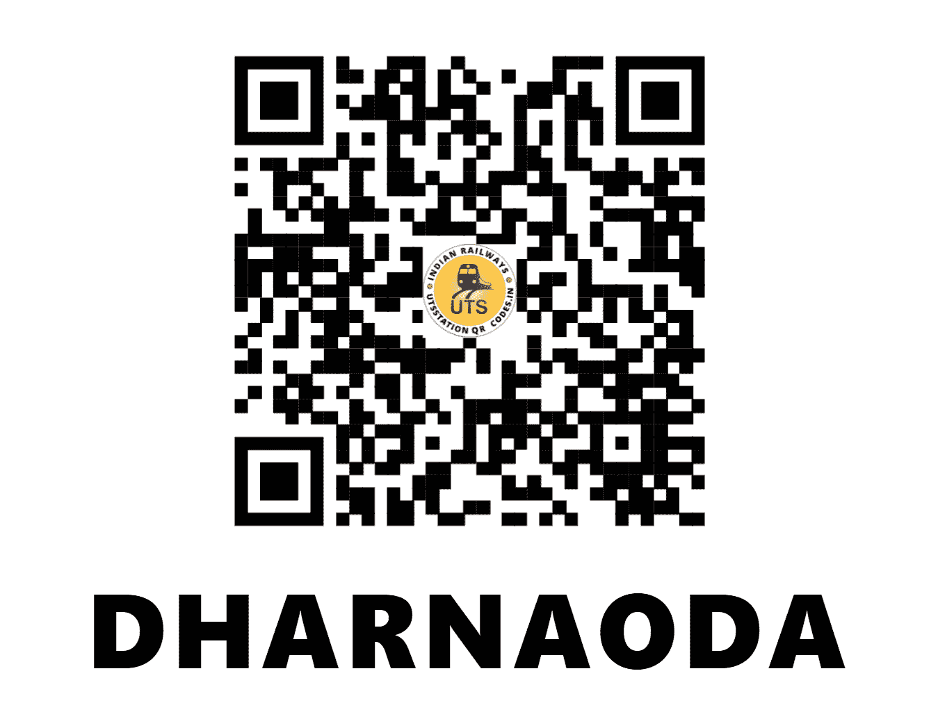 UTS QR Code for DHARNAODA - DHR - WC (MADHYA PRADESH)